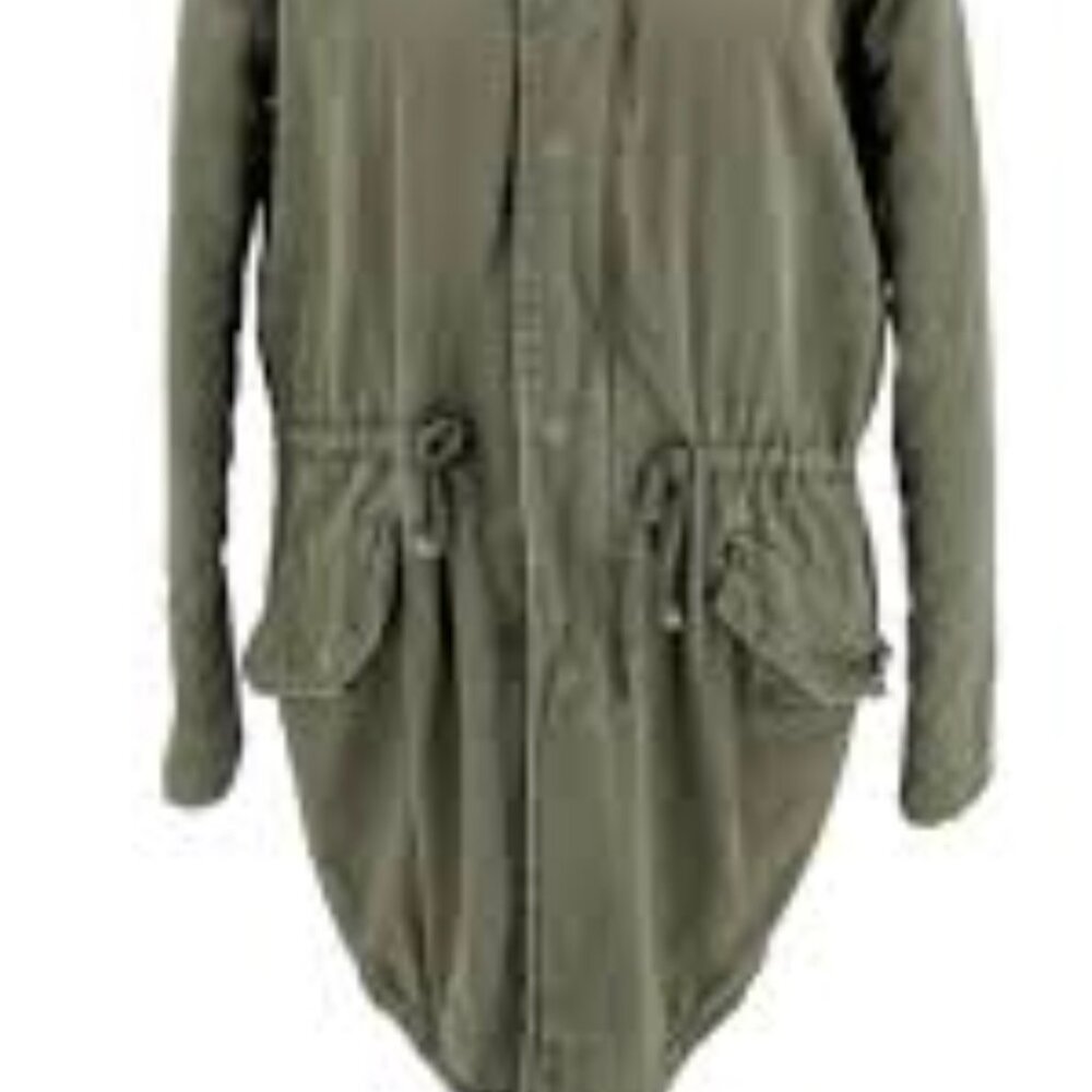 BDG Urban Outfitters Hooded Army  Green Jacket  Oversized will L/XL
